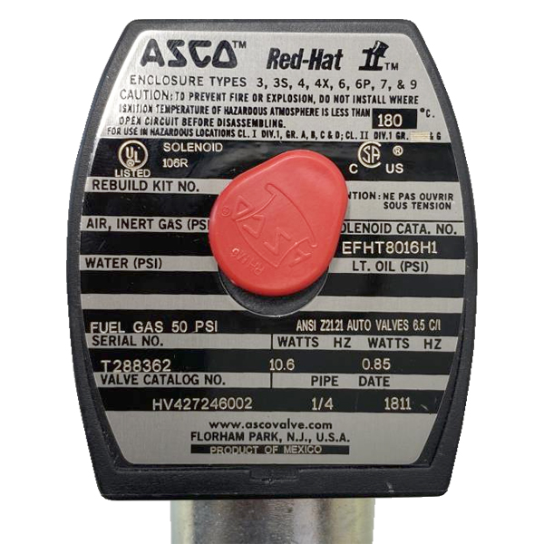 HV42724600 New ASCO Solenoid Valve